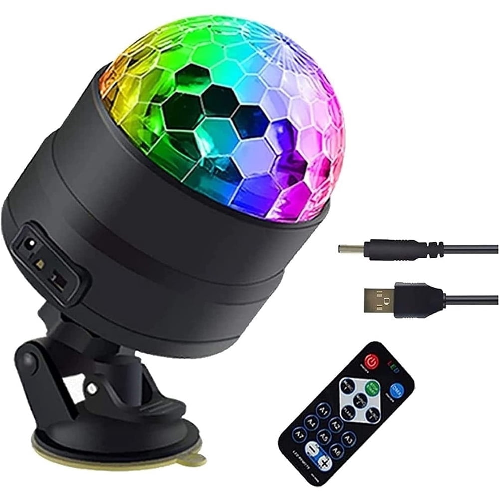 Party Lights,Lights Sound Activated,Halloween Ball Light,Stage Lights-Multi Colors Rotating Magic LED Strobe Lights for Xmas Parties,Room,Pool,Club,Home,Church,Wedding