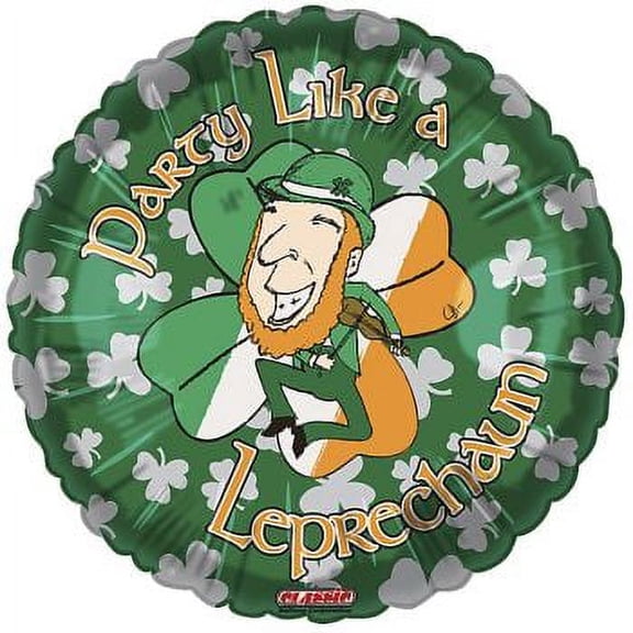 Party Like A Leprechaun 18-inch Foil Balloons