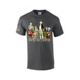 thumbnail image 1 of Party Like A Patriot Founding Fathers American Flag Sleeve Mens Short Sleeve T-shirt Graphic Tee-Heather Grey-xl, 1 of 4