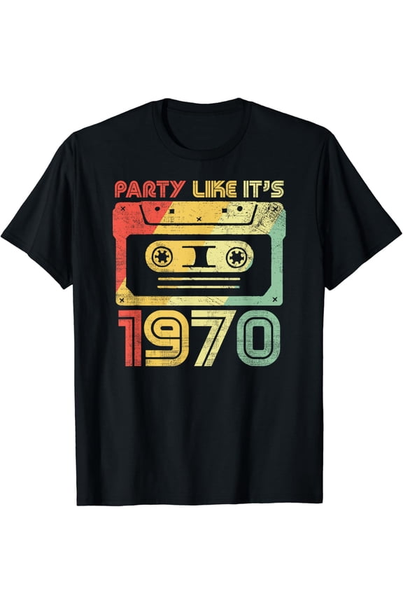 t-shirt Party Like It's 1970 Retro 70s Party Outfit Costume Tee T-Shirt mens t shirt,black,women,funny,misfits,men,journey