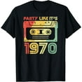 thumbnail image 1 of Party Like It's 1970 Retro 70s Party Outfit Costume Tee T-Shirt mens t shirt，black，women，funny，misfits，men，journey，t-shirt, 1 of 4