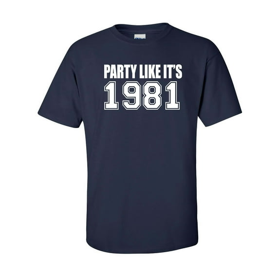 Party Like It's 1981 Adult Short Sleeve T-shirt
