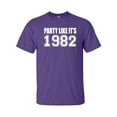 thumbnail image 1 of Party Like It's 1982 Adult Short Sleeve T-shirt, 1 of 4