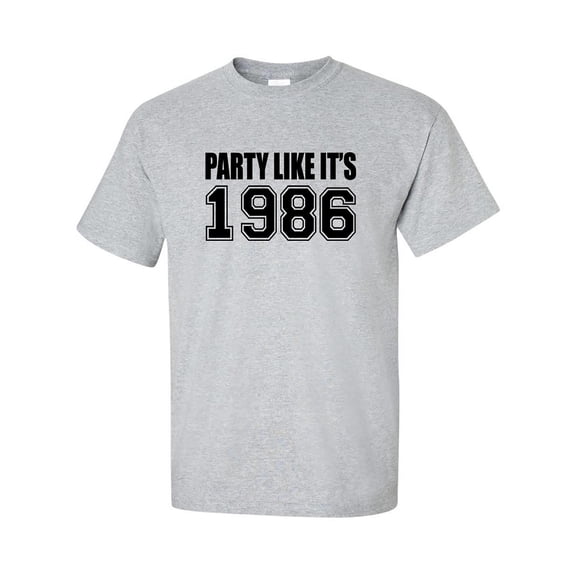 Party Like It's 1986 Adult Short Sleeve T-shirt