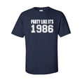 thumbnail image 1 of Party Like It's 1986 Adult Short Sleeve T-shirt, 1 of 4