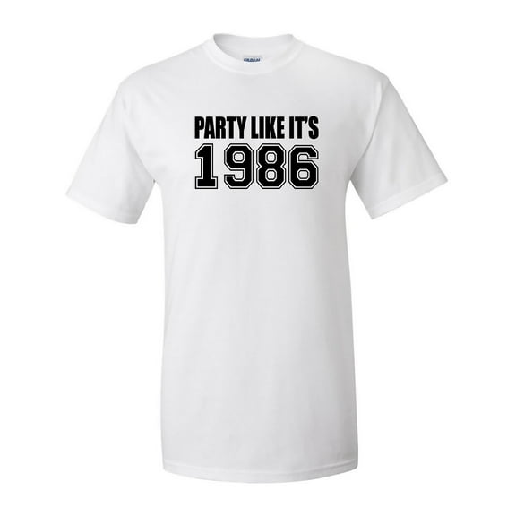 Party Like It's 1986 Adult Short Sleeve T-shirt