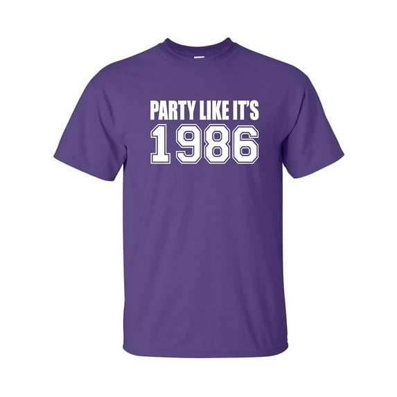 Party Like It's 1986 Adult Short Sleeve T-shirt