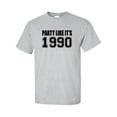 thumbnail image 1 of Party Like It's 1990 Adult Short Sleeve T-shirt, 1 of 4