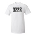 thumbnail image 1 of Party Like It's 2003 Adult Short Sleeve T-shirt, 1 of 4