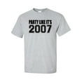 thumbnail image 1 of Party Like It's 2007 Adult Short Sleeve T-shirt, 1 of 4