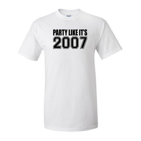 Party Like It's 2007 Adult Short Sleeve T-shirt