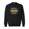 thumbnail image 1 of Party Like It's 2021 Festive Happy New Year Unisex Adult Crewneck Sweatshirt-Black-4xl, 1 of 4