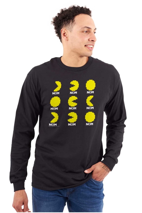 Party Like The 1980s Pac Man Long Sleeve TShirt Men Women Brisco Brands S