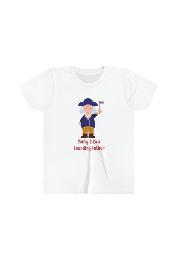 Party Like a Founding Father | Kid's 4th of July | George Washington Tee
