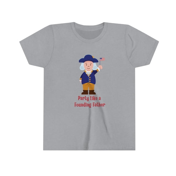 Party Like a Founding Father | Kid's 4th of July | George Washington Tee