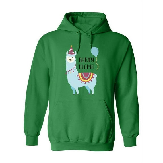 Party Llama Hoodie Women -SPIdeals Designs, Female Medium