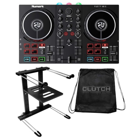Party Mix II Serato LE DJ Controller LED Lightshow w Laptop Stand