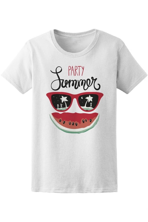 Party On The Beach Watermelon T-Shirt Women -Image by Shutterstock, Female Large