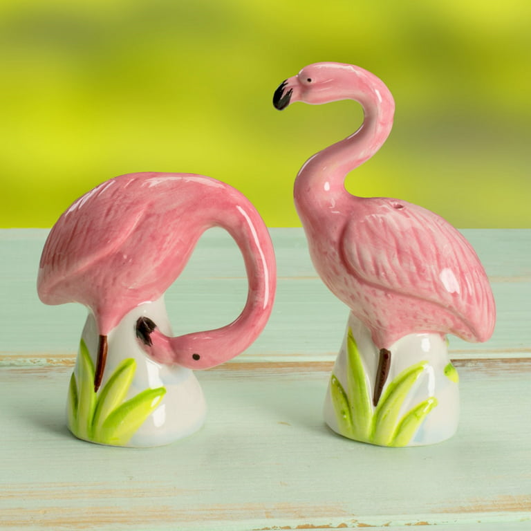 Pink Flamingo Salt & Pepper Set