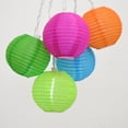thumbnail image 1 of Party Ornaments Wedding Decor Solar LED String Lights 2.5 inches Nylon Lanterns 33 feet Multicolor, 1 of 3