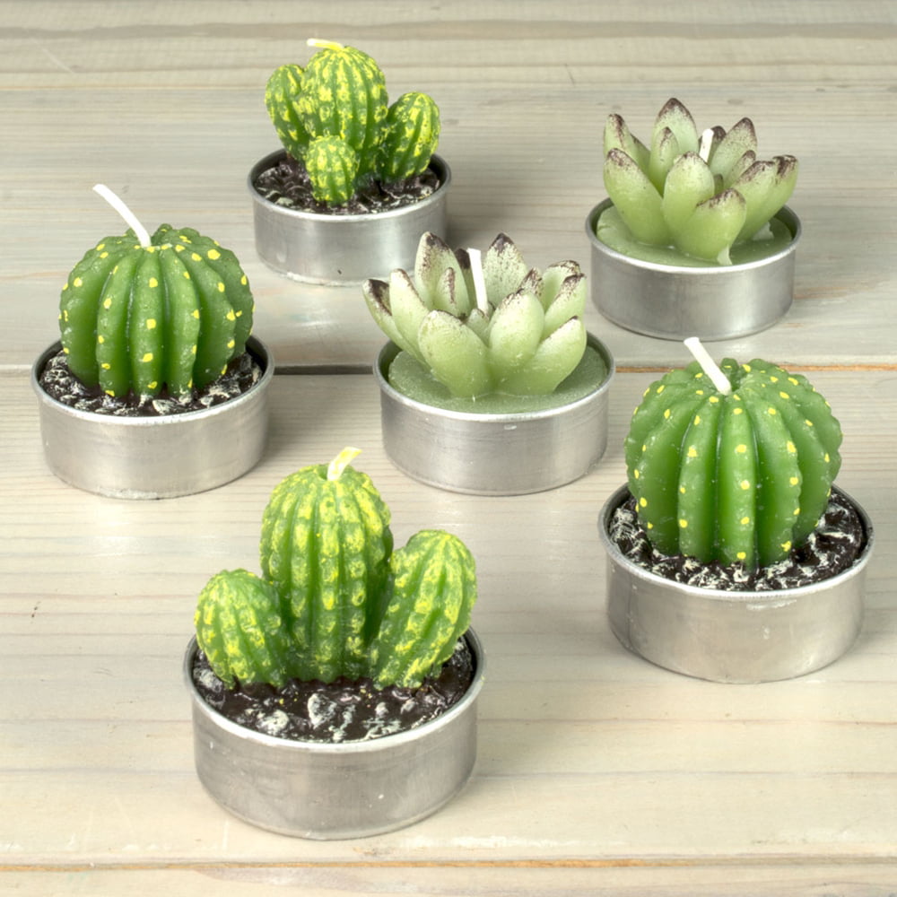 Aguacolla Cactus Tea Light Candles Wedding Home Birthday Party