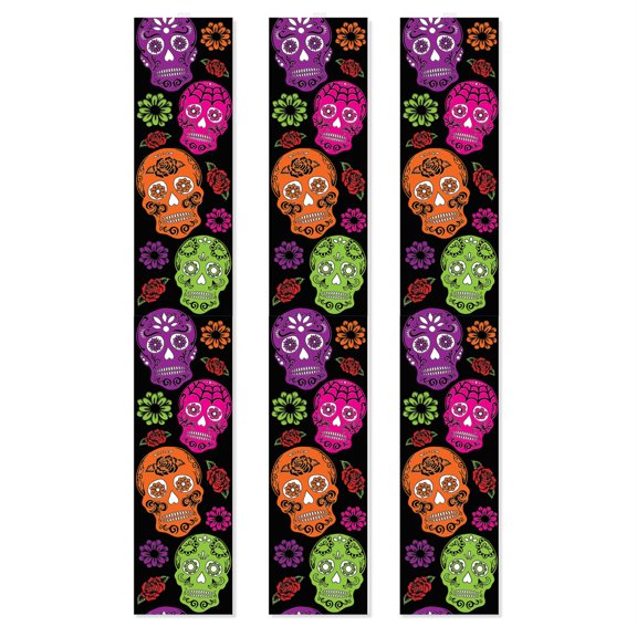 Day Of The Dead Party Panels - 12 Pack (3 Per Package)
