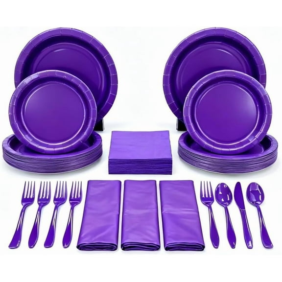 The Party Penguin Halloween Disposable Tableware Set with Plates, Cutlery, Napkins & Table Covers | Halloween Party Supplies for Trick or Treat, Pumpkin Carving & Classroom Celebrations (Serves 25)