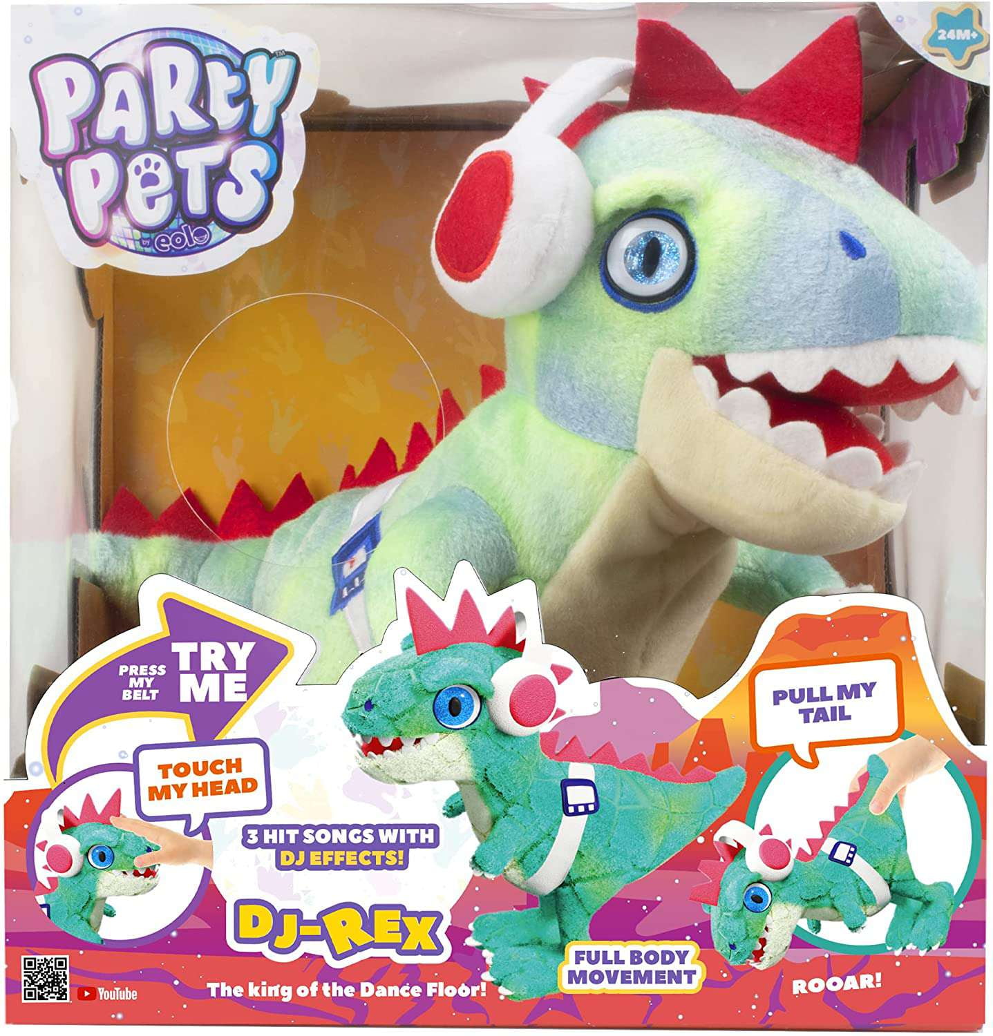 Party Pets DJ Rex Robotic Pet Figure (Green)