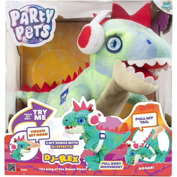 Party Pets DJ Rex Robotic Pet Figure (Green)