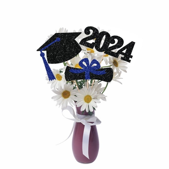 Party Photo Booth Props 2023 Graduation Party Decoration Articles Vase Plug In Season Of Graduation Decoration Props,Blue Graduation Party Balloon