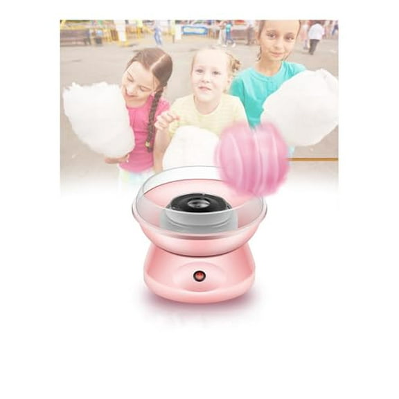 Party Pink Cotton Candy Machine,Homemade Portable Cotton Candy Floss Maker,DIY Marshmallow Machine for Home Birthday Family Party Cinema