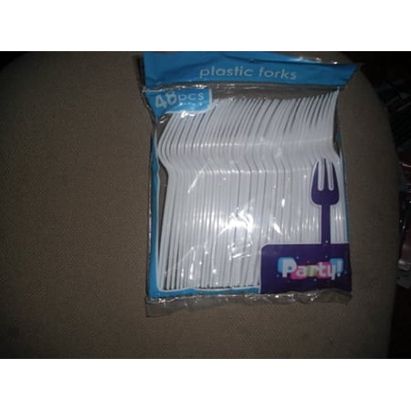 Party Plastic Forks, 48 pcs