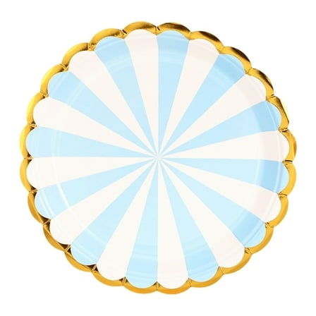 Party Plates 1Packs 7/9 Inch Plastic Plates Gold Rim Premium Heavy Duty Dinner Plates and Disposable Dessert Elegant Heavy Duty Wedding Plates