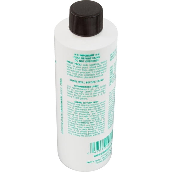 Party Pool Color Additive Green Lagoon, 8 Ounce