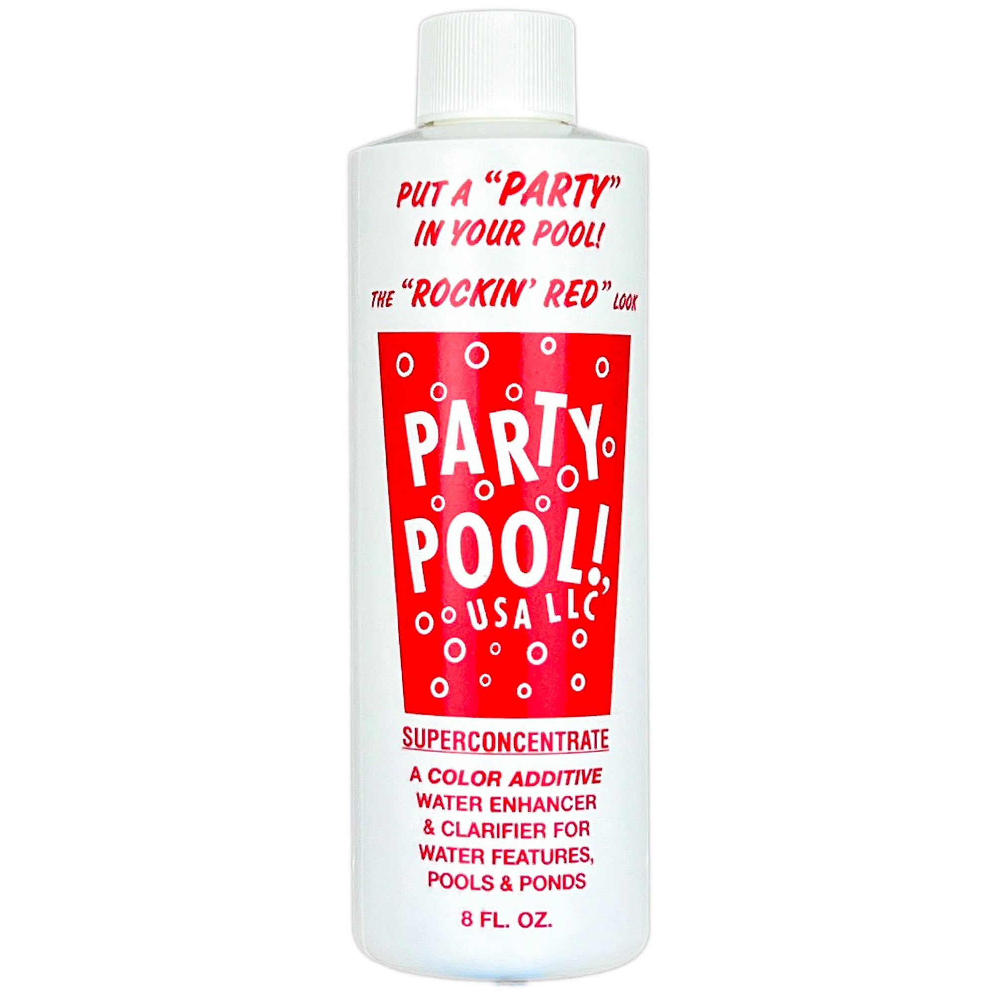 Party Pool, Pool Color Additive, 8 Ounce, Rockin Red - Walmart.com