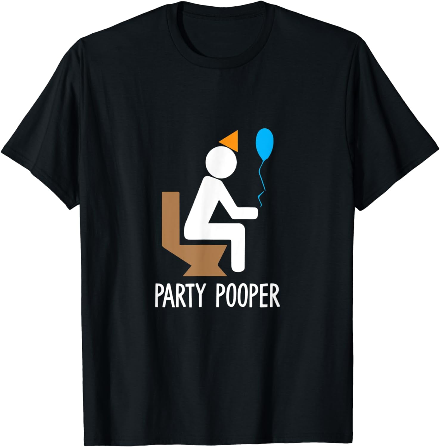 Party Pooper Funny Birthday Toilet Balloon TShirt