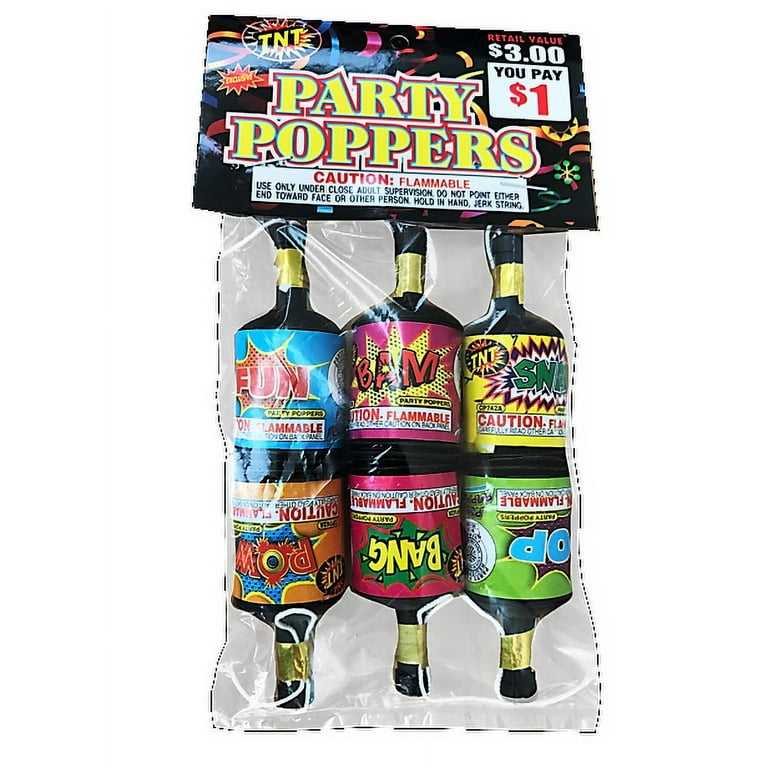 Party Poppers, TNT Fireworks, All Occasion, Multicolor Streamers and  Confetti 