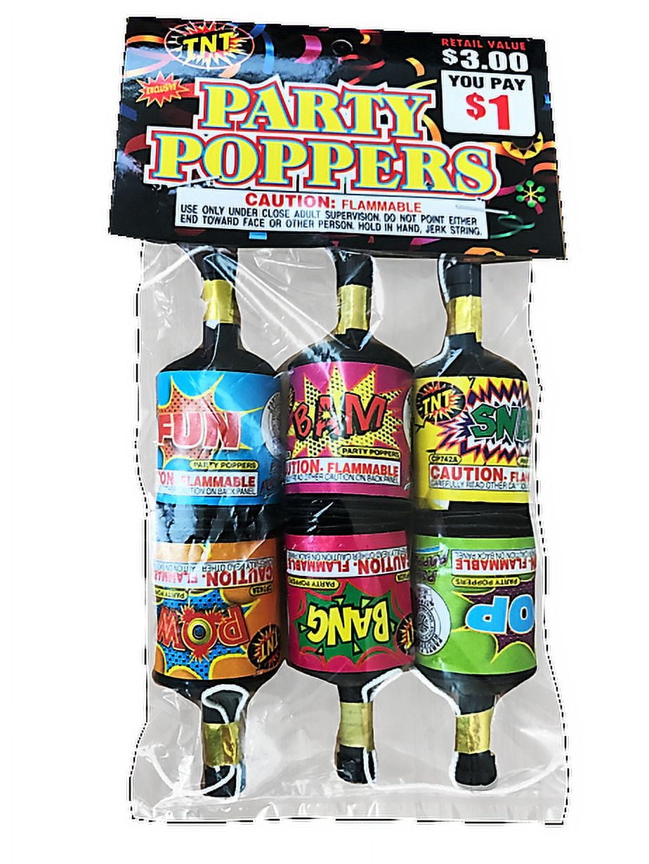 Party Poppers, TNT Fireworks, Streamer Party Poppers