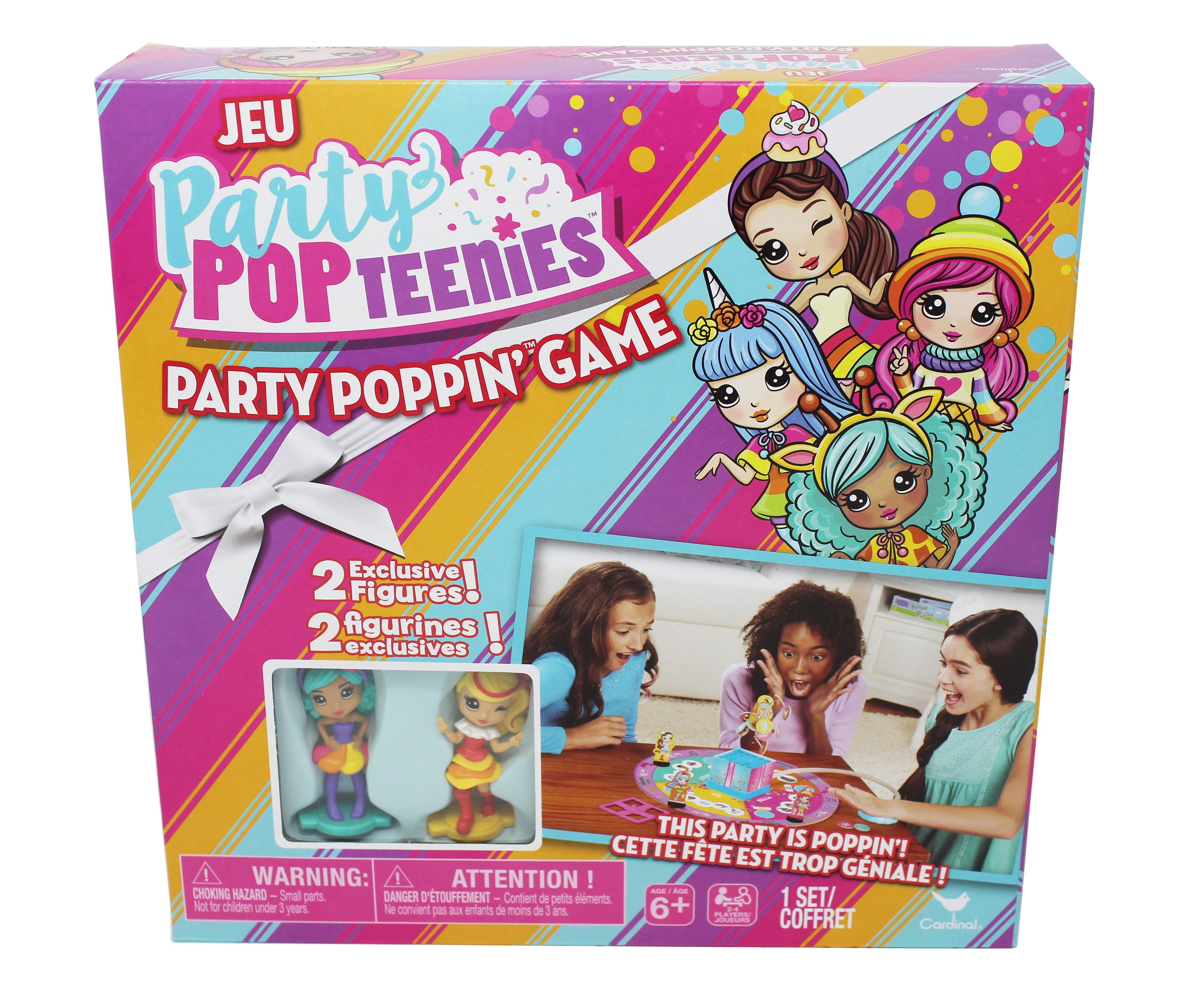 Cardinal Games Party Popteenies Flying Toy Poppers Game with 2