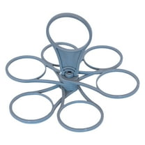 Party Portable Folding Cup Holder - 6-Cup Rotating Drink Caddy with Handle, Collapsible Beverage Carrier for Cocktails, Coffee and Outdoor Events