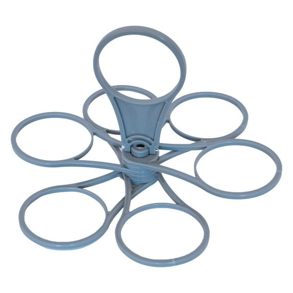 Party Portable Folding Cup Holder - 6-Cup Rotating Drink Caddy with Handle, Collapsible Beverage Carrier for Cocktails, Coffee and Outdoor Events