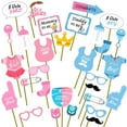thumbnail image 1 of Party Propz Baby Shower Props for Photoshoot, Photo Booth, Decorations 29Pcs, Sticks Attached for Mom to Be Shoot, Maternity Shoot, Photography Or Pregnancy Favors for Babyshower Items,Prop Materials, 1 of 5