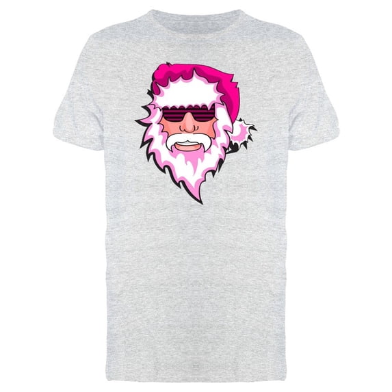 Party Santa Claus Pink Tee Men's -Image by Shutterstock