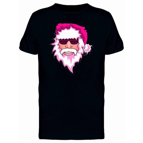 Party Santa Claus Pink T-Shirt Men -Image by Shutterstock, Male Small