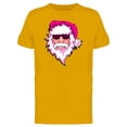 thumbnail image 1 of Party Santa Claus Pink T-Shirt Men -Image by Shutterstock, Male Small, 1 of 2
