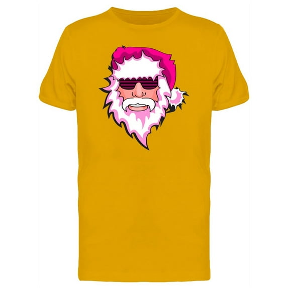 Party Santa Claus Pink T-Shirt Men -Image by Shutterstock, Male XX-Large