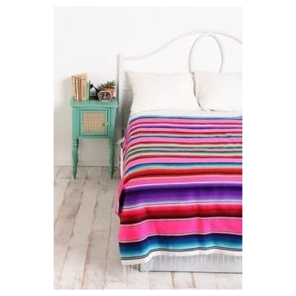 Party Sarape Mexican Serape Saltillo Blanket (X-large, ) Heavy Authentic Throw 58" X 78" Top Quality000203