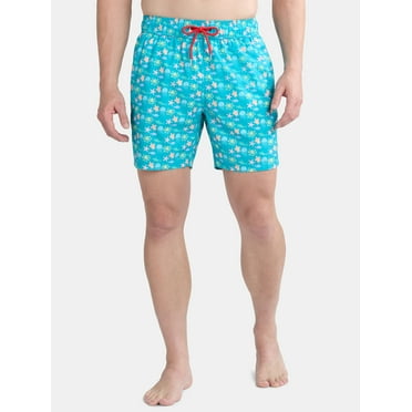 Party Sharks Men's Swim Trunks, 6.5" Inseam, Sizes S-XL
