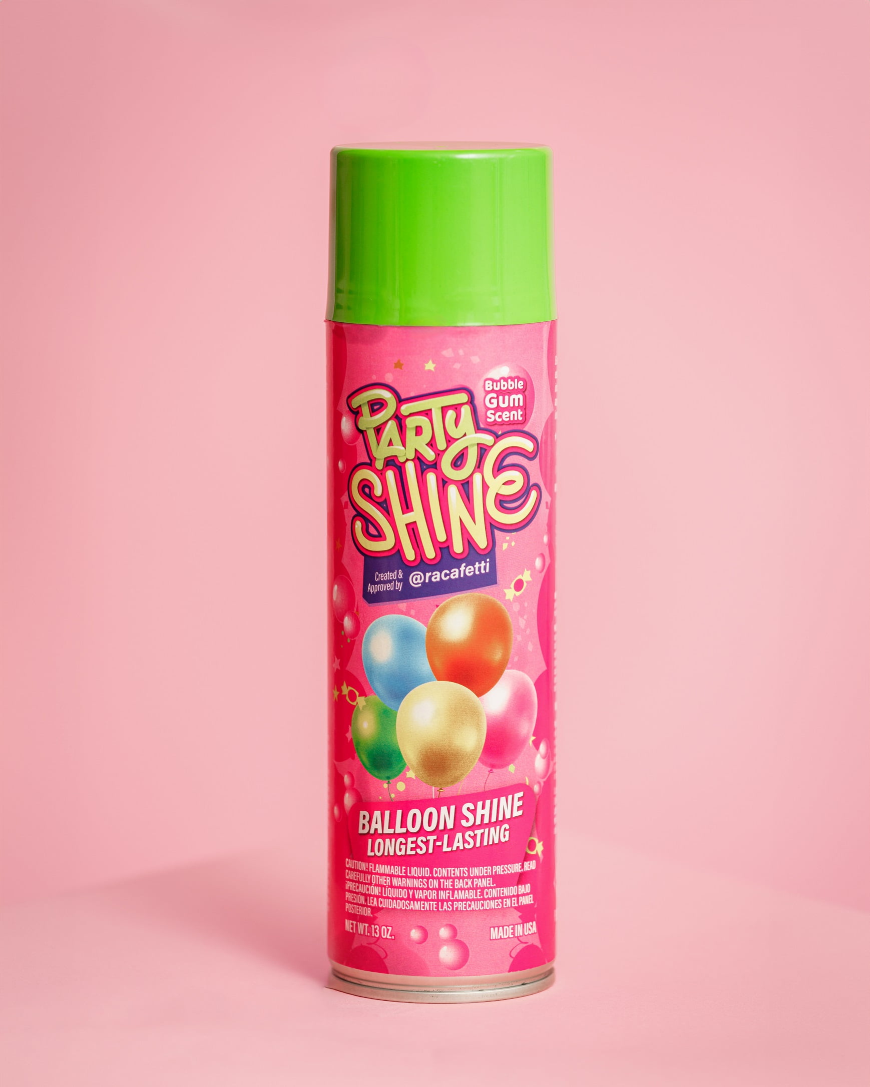 Free Shipping! Shiny Fiesta Balloon Shine 13oz Bubble Gum Scent