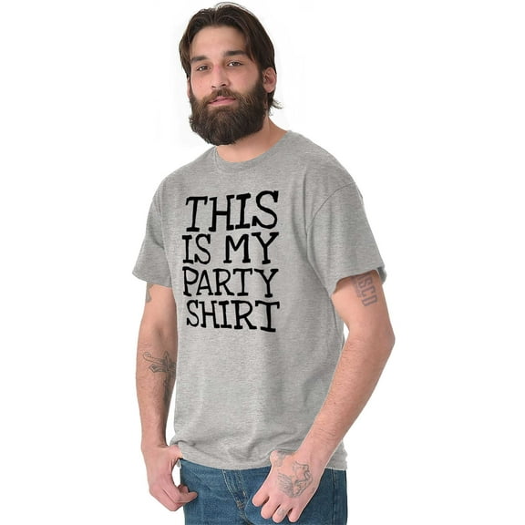 Party Shirt Dance Wild Crazy Drink Men's Graphic T Shirt Tees Brisco Brands L